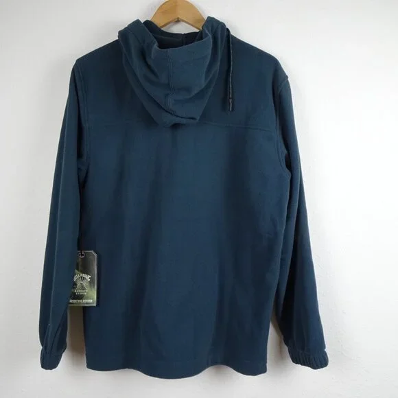 Billabong A/Div Canyon Graphene Hooded Jacket Fleece Mens Small Blue Green